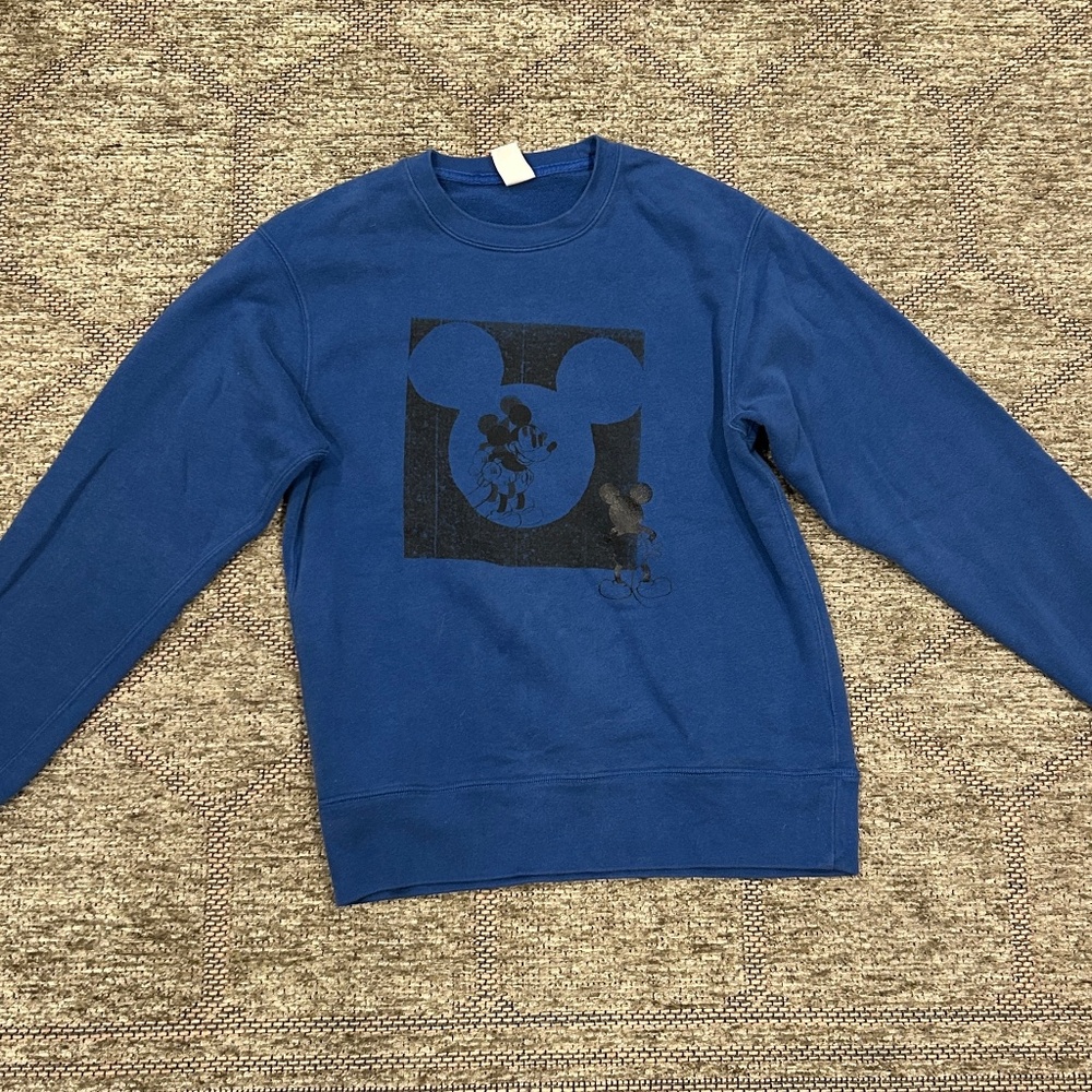 Blue Disney Mickey Mouse Sweater - Uniqlo x Kate Gibb x Disney